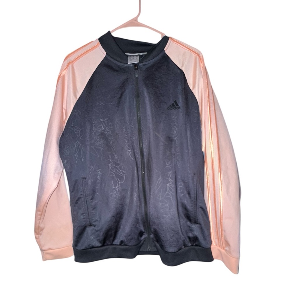 Adidas Floral Embossed Track Jacket